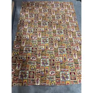 Autumn Harvest, Fabric Sheet, Patchwork, Halloween, Thanksgiving, Bedding,